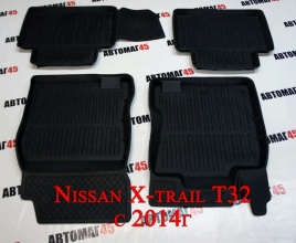 Коврики  в салон Nissan X-Trail с 2015г T32 комплект 4шт   