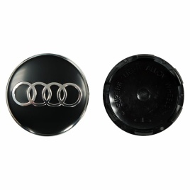 Колпачок ступицы Audi 60мм Tech Line кик слик со стикером (221235)
