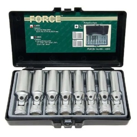 Force Набор головок с карданом глубокие 8 предметов