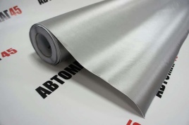 KSF  Автовинил шлифованный алюминий серебро 1м х 1,5м   
