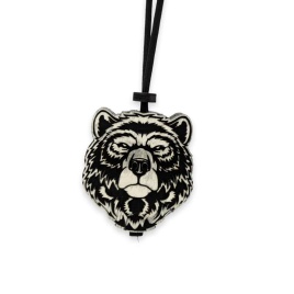 Aroma Bar Ароматизатор подвесной Медведь Гризли черно-белый