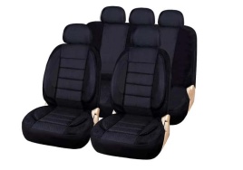 Автоцентр авточехлы универсальные жаккард черные комплект   