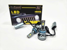 Ruzoom F9A  светодиодные лампы LED 2шт HB4 (9006) 12В 60W 6000K 6000Lm гарантия 6мес   