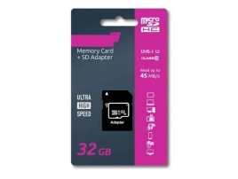 OLMIO карта памяти Micro 32Gb Ultra Hight Speed Class 10 c адаптером   
