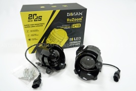 Ruzoom S19 Фары п/туманные 1 линза Lada Kalina 1118 Granta 2190 Largus LED 64W 7500LM 2шт гар 6мес