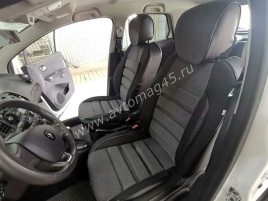 Авточехлы  Renault Kaptur Рено Каптур 2016-2022г жаккард серый Ижевск  