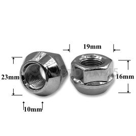 T0502 Гайка колесная иномарки М12*1,25*17 кл.19 конус откр. CH H-1106S