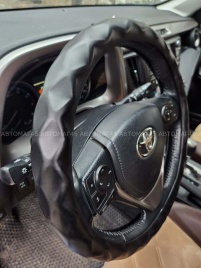 Maximal  оплетка руля экокожа гладкая ребристая черная размер 37-39см R15BL 