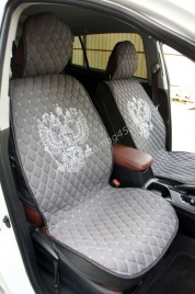 Чехлы  накидки на сиденье серия G лен серый комплект 5шт   