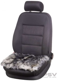 PSV Extra Накидка подушка на сиденье длинный ворс палевый 45х45см   