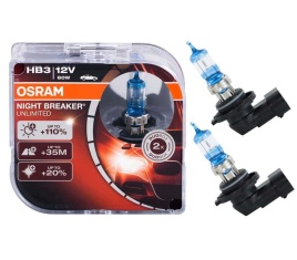 Osram  лампа HB3 Night Breaker UNLIMITED +110% 12V 60W 2шт   
