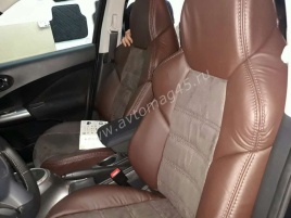 Драйв  чехлы универсальные экокожа шоколад замша шоколад комплект   