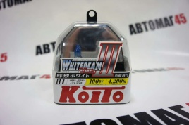 KOITO  лампа WhiteBeam3 H1 12V 55W 4200K 2шт   