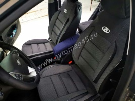 Авточехлы  Lada Vesta Лада Веста седан SW SW Cross жаккард черно-серый   