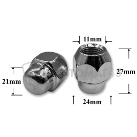 T0515 Гайка колесная иномарки М12*1,25*27 кл.21 конус закр. CH H-1706S