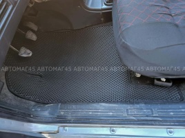 EVA ЭВА  коврики в салон ВАЗ 2109 2114 2115 черные рисунок ромб  комплект 5шт   