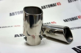 Насадка  на глушитель нержавеющая сталь прямая  D=63мм NG-011