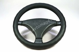 IGG  1002 оплетка руля экокожа перфорация черный волна   