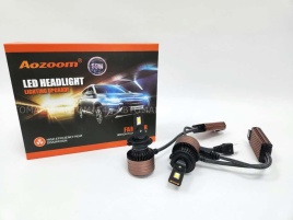 AOZOOM лампы LED 2шт H7 12В 55W 5500K 6000Lm  с обманкой гарантия 6мес   