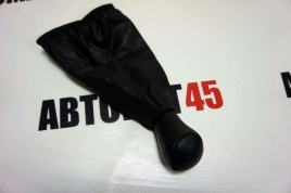 Skyway  Ручка КПП с чехлом ВАЗ 2108 21099 экокожа черная   