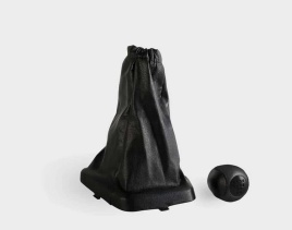 Azard  Ручка КПП с чехлом Лада Kalina Калина экокожа черная   