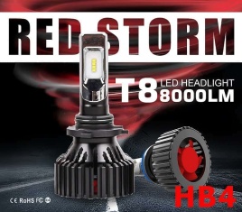 LED лампы T8 2шт HB4 12В 30W 6500K 8000Lm гарантия 3мес 