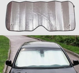 AVS  шторка солнцезащитная на лобовое стекло двухсторонняя 145см х 70см Single Bubble   