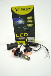 Ruzoom V80 LED 2шт H1 10-16В 90W 6000K 9000Lm с обманкой гарантия 6мес   