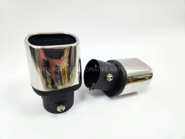 Насадка  на глушитель №438 сталь черная ZXQ-438