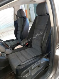 Авточехлы  Volkswagen Golf Plus Гольф Плюс Volkswagen Tiguan Тигуан до 17г жаккард серо-черн Ижевск