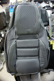 Авточехлы  ВАЗ 2111 2112 Приора хэтчбек до 2014г жаккард серые