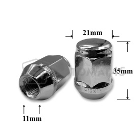 T0532 Гайка колесная иномарки М12*1,5*35 кл.21 конус закр. CH H-1707