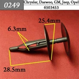 0249 Клипса пистон для Chrysler Daewoo GM Jeep Opel