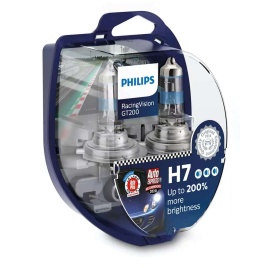Philips  лампа H7 Racing Vision +200% 12V 55W 2шт   