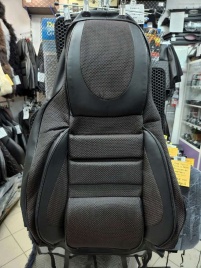 Авточехлы  ВАЗ 2111 2112 Приора хэтчбек до 2014г жаккард красный   