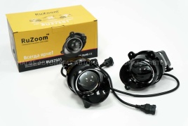 Ruzoom Фары противотуманные 1 линза  Lada Kalina 1118 Granta 2190 Largus LED 50W 6000LM 2шт гар 6мес