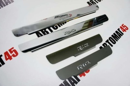 LIDER  Накладки на пороги  Kia Rio 2017-2022г Rio X-Line 2017-2022г 4 шт нержавейка Prime   