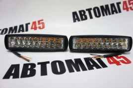 Carprofi  фара светодиодная 10-30V функция поворотника 18Вт рабочий свет 1шт гарантия 3 мес  