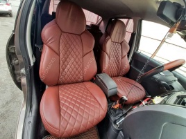 Драйв  чехлы универсальные экокожа Ромбы коричневый коричневый комплект   