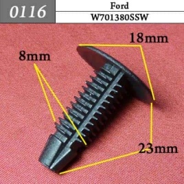 0116 Клипса пистон для Ford 8мм