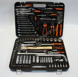 Автодело  набор инструментов 119 предметов 1/2" 1/4" 1/8"  