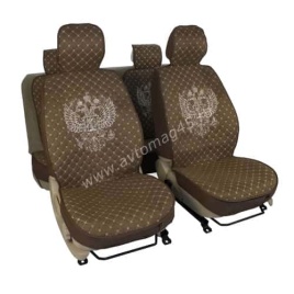 Чехлы  накидки на сиденье серия G лен коричневый комплект 5шт   