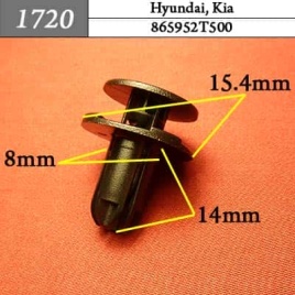 1720 Клипса пистон для Hyundai Kia 