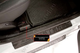 Русская Артель  Накладки на ковролин порогов Renault Duster 10-15г Logan 04-16г Terrano 14-22г 