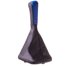 Skyway  Ручка КПП с чехлом ВАЗ 2110 2112 экокожа черно-синяя   