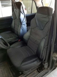 Recaro  чехлы универсальные экокожа черная жаккард комплект   