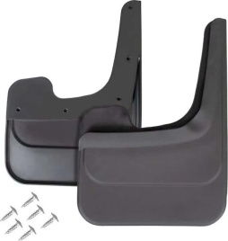 Kraft  брызговики универсальные для внедорожников черные 34х25см 2шт    