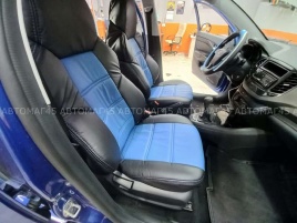 Экстрим  чехлы универсальные экокожа черный синий комплект   