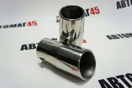 Насадка  на глушитель нержавеющая сталь прямая скошеная D=67мм ZXQ7641   