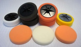 CHAMALEON  губка полировальная на резьбе 150х50 черный SOFT 920   